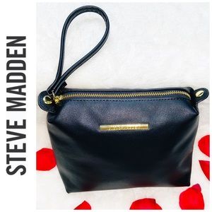 Steve Madden Black Wristlet Clutch